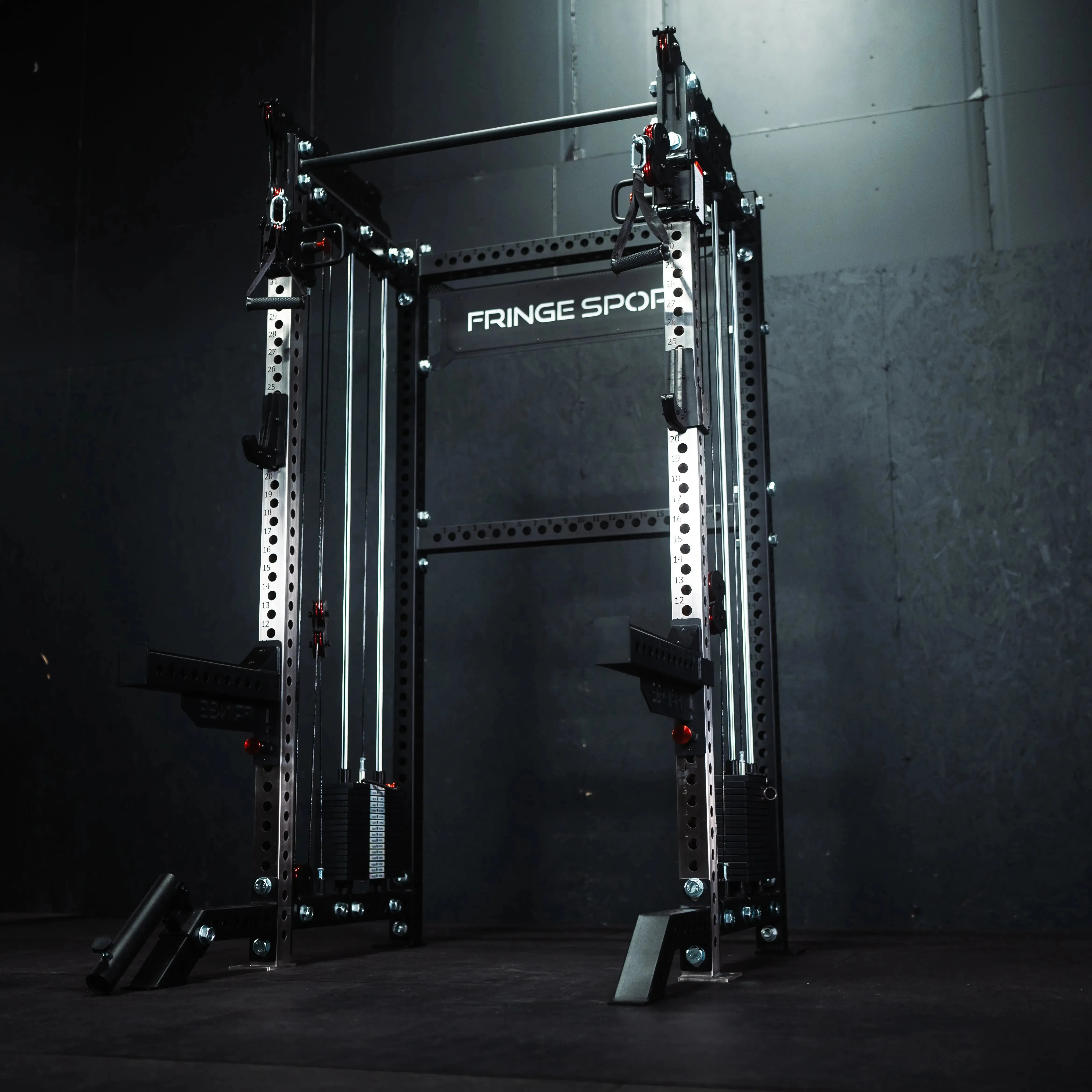 The Dane 2.0, Half Rack Functional Trainer (Attachments Package), Rubber Gripped Olympic Plates, Yoga Equipment, Calisthenics