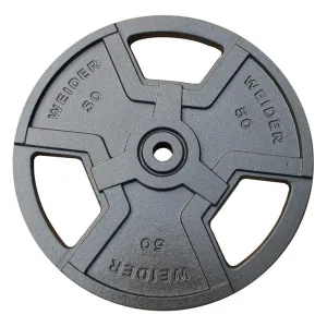 Daily Deal Weider - 50LB Standard Weight Plate 1" Worth the Hype, Indoor Cycles