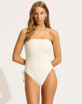 Daydreamer DD Bandeau Swimsuit - Vanilla