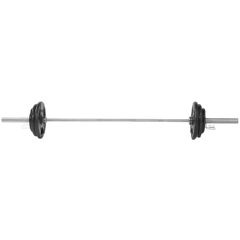 Hit Fitness 80kg Athletic Weight Set | Cast Iron Discs and Barbell, Cable Machines, Weight bench for home