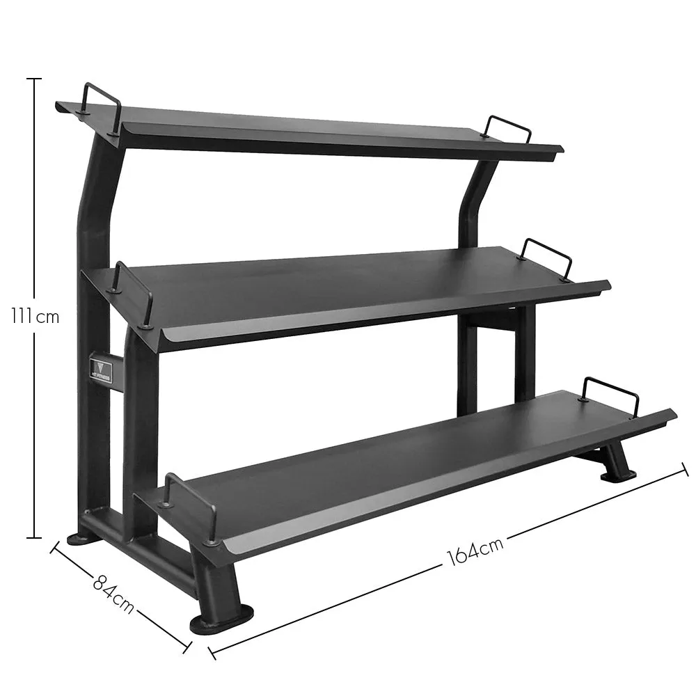Hit Fitness Premium Dumbbell Rack | 3 Tier, Breathable workout tops, VO2 max monitor