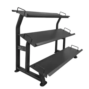 Deal of the Day Hit Fitness Premium Dumbbell Rack | 3 Tier Editor's Choice, Ergometers, Rubber Hex Dumbbells