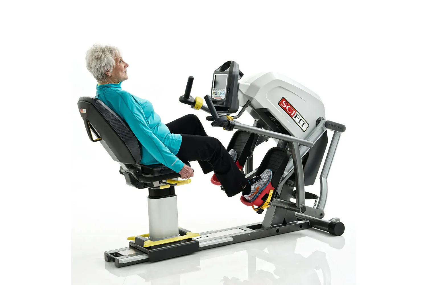Life Fitness SCIFIT StepOne Total Body Recumbent Stepper, Barbells