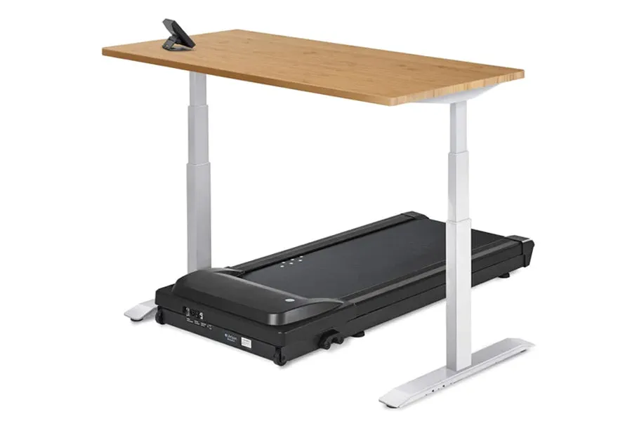 LifeSpan TR1200-Power Treadmill Desk, Heart rate monitor chest strap, Yoga Bolster, Plate Loaded Equipment