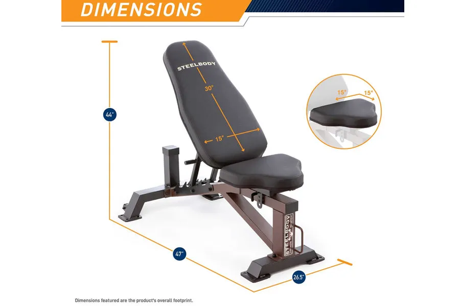 Marcy Utility Bench - SteelBody (STB-10105) (IN-STORE SPECIAL), Fitness,Activity Trackers, Dual Stations