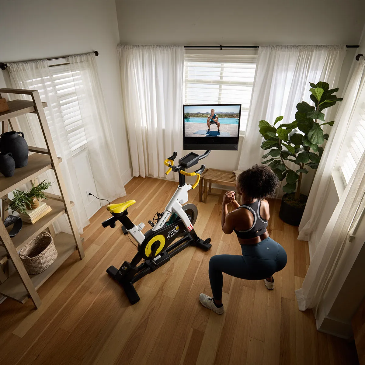 NordicTrack Tour de France Indoor Bike | Bundle, Personal Fixed Barbell
