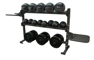Deal of the Day TORQUE Fitness 6 FOOT Combination Storage/Dip/Plyo Rack Best-Selling, Round Dumbbells