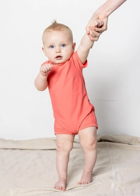 Deep Coral | Baby Shorties Rashguard (Unisex)