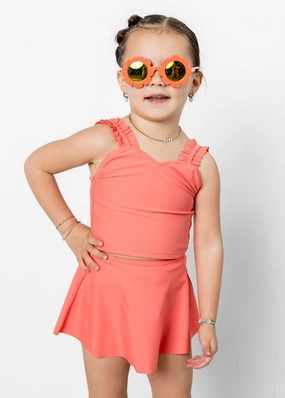 Deep Coral | Mini Ripple Top