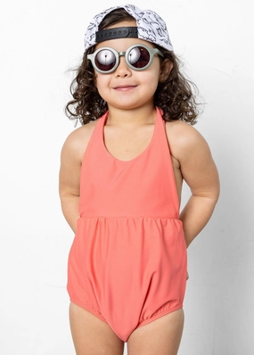 Deep Coral | Mini Romper One-Piece