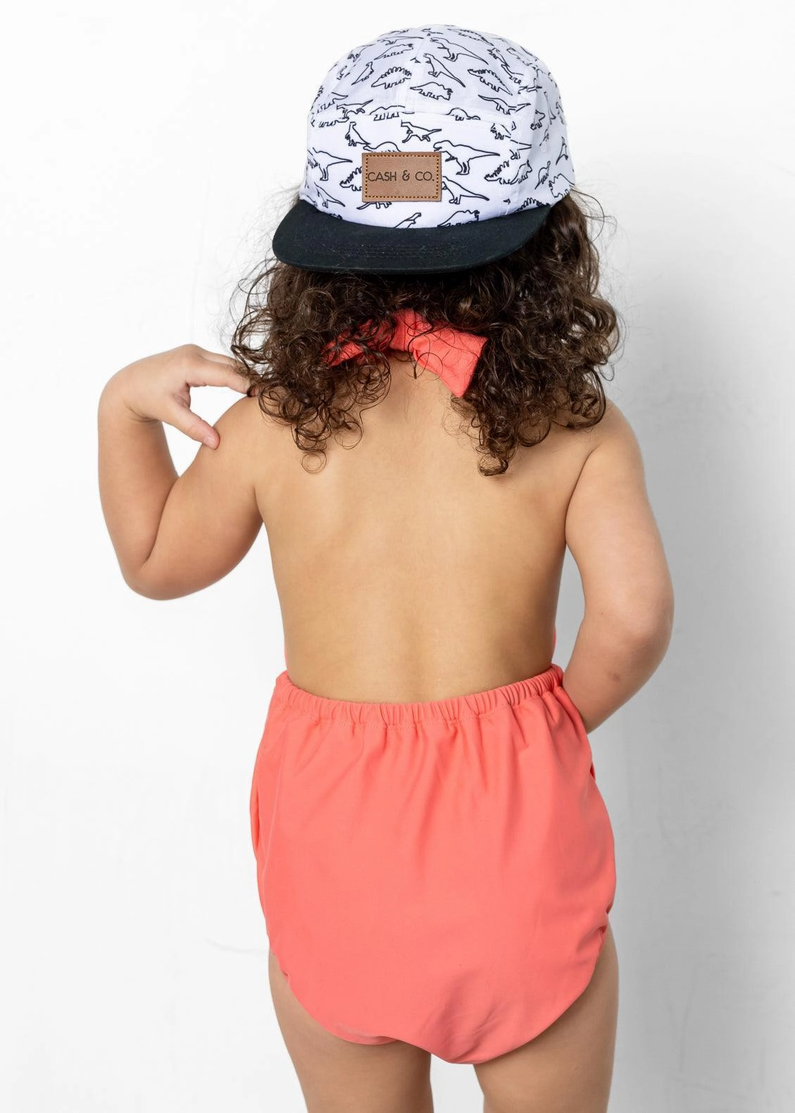 Deep Coral | Mini Romper One-Piece