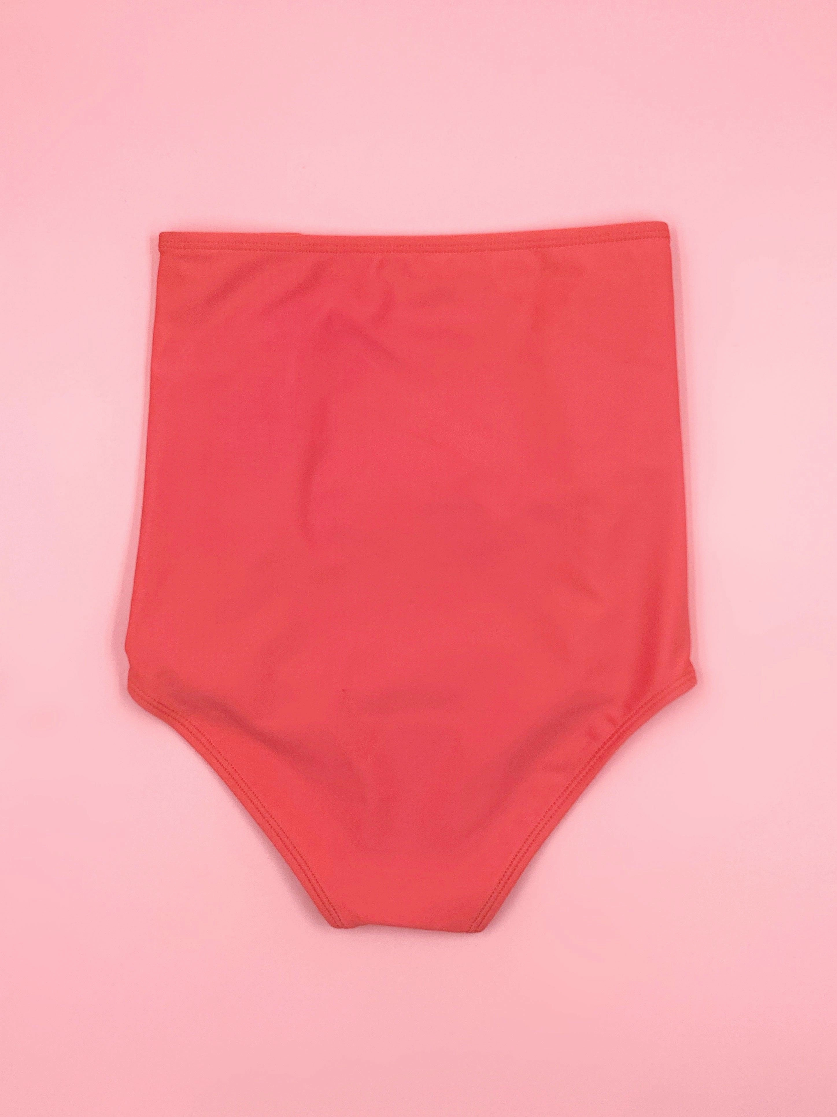 Deep Coral | Youth Down in Front Ruffle Bottoms