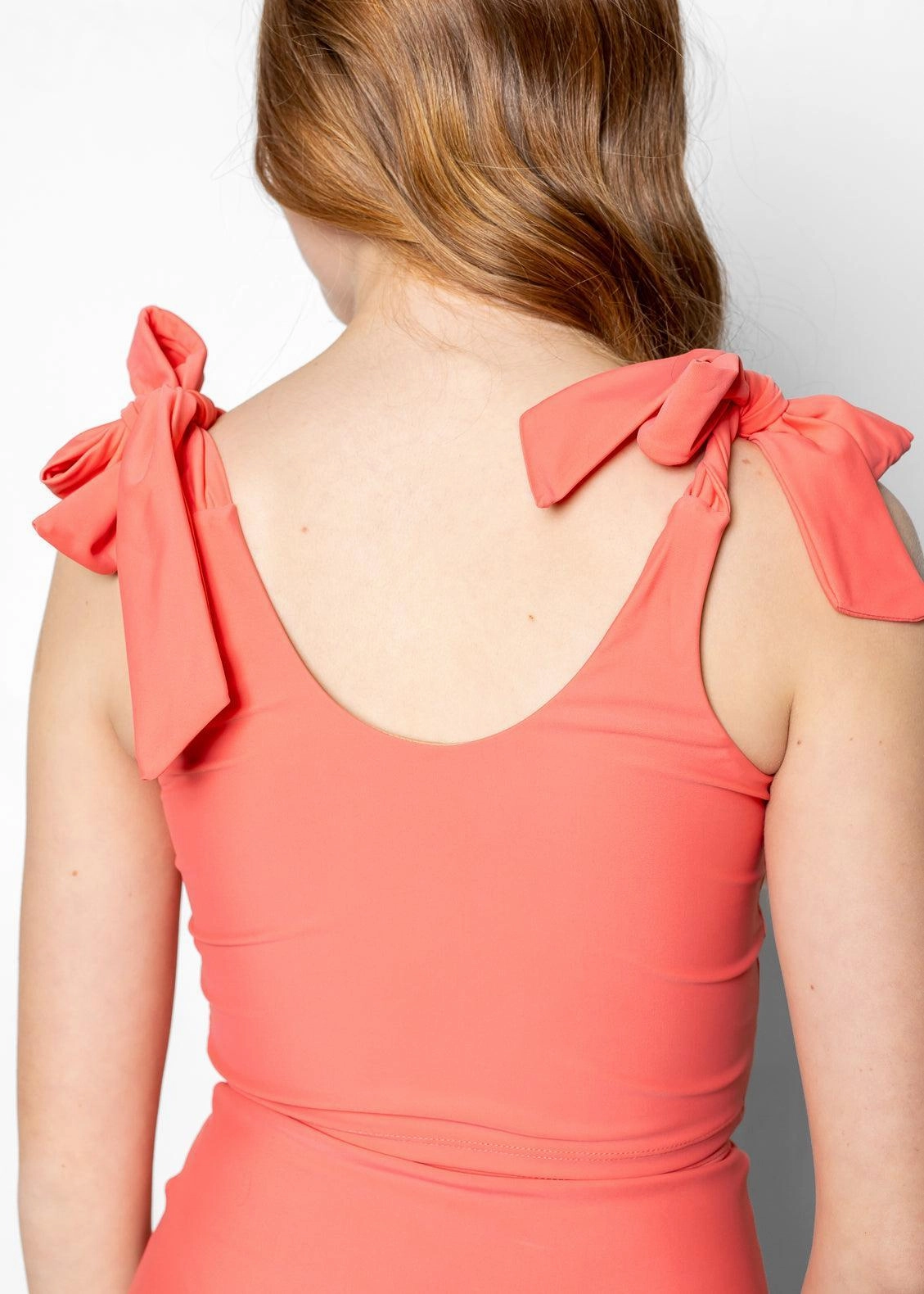 Deep Coral | Youth Knot Top