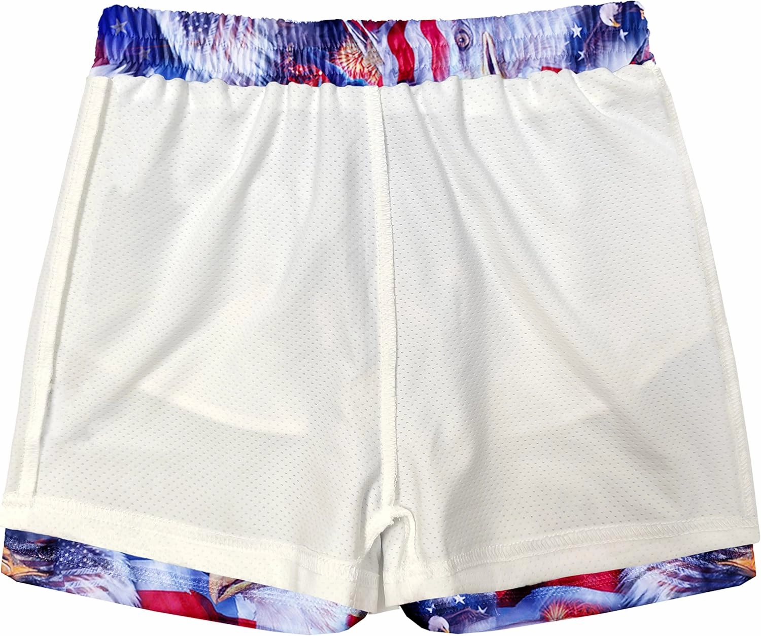 Deerose Boys Patriotic Swim Trunks with Compression Lined Kids Summer Beach Shorts 5-14 Years