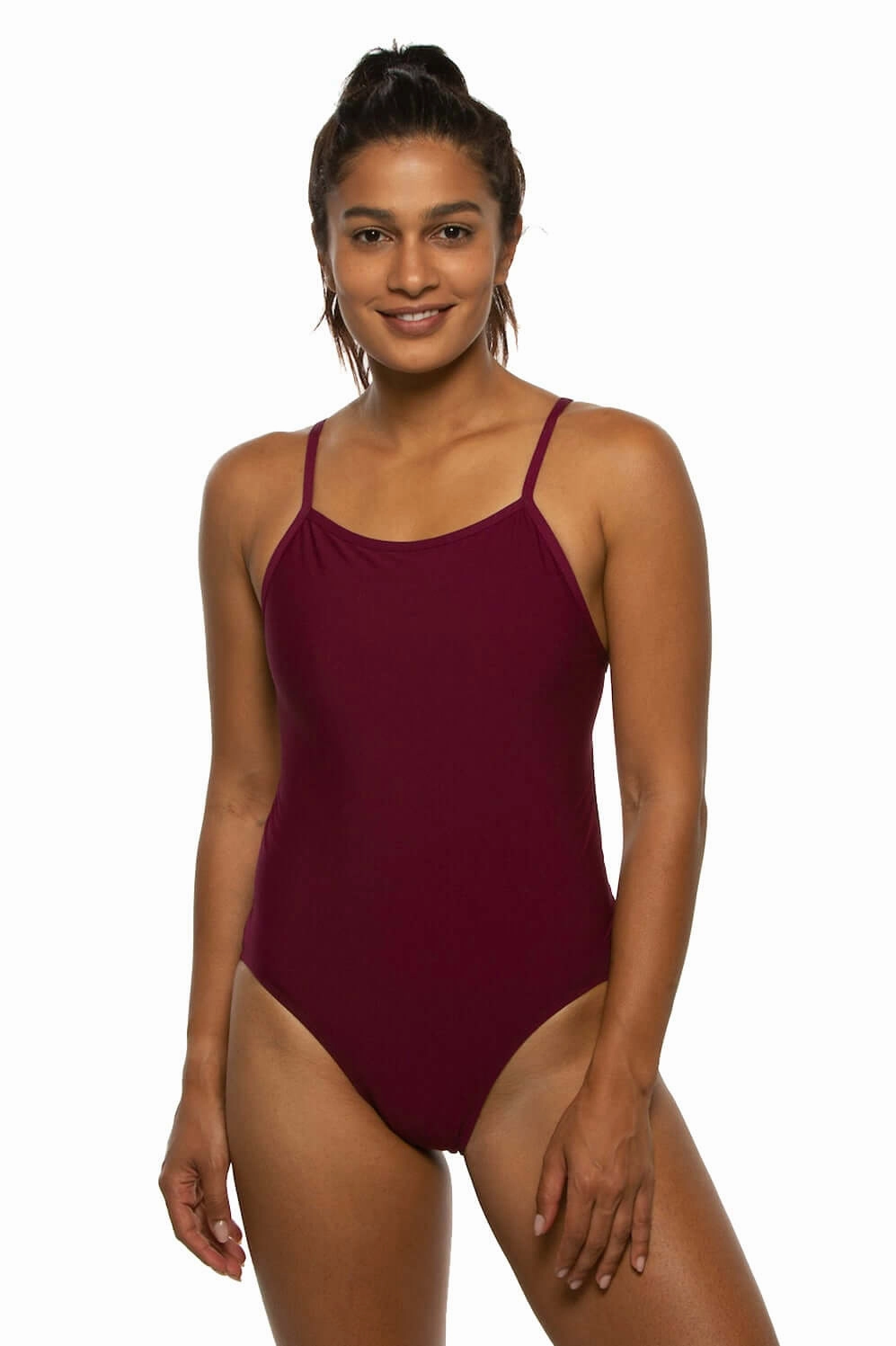 Devon One Piece Swimsuit - Cabernet