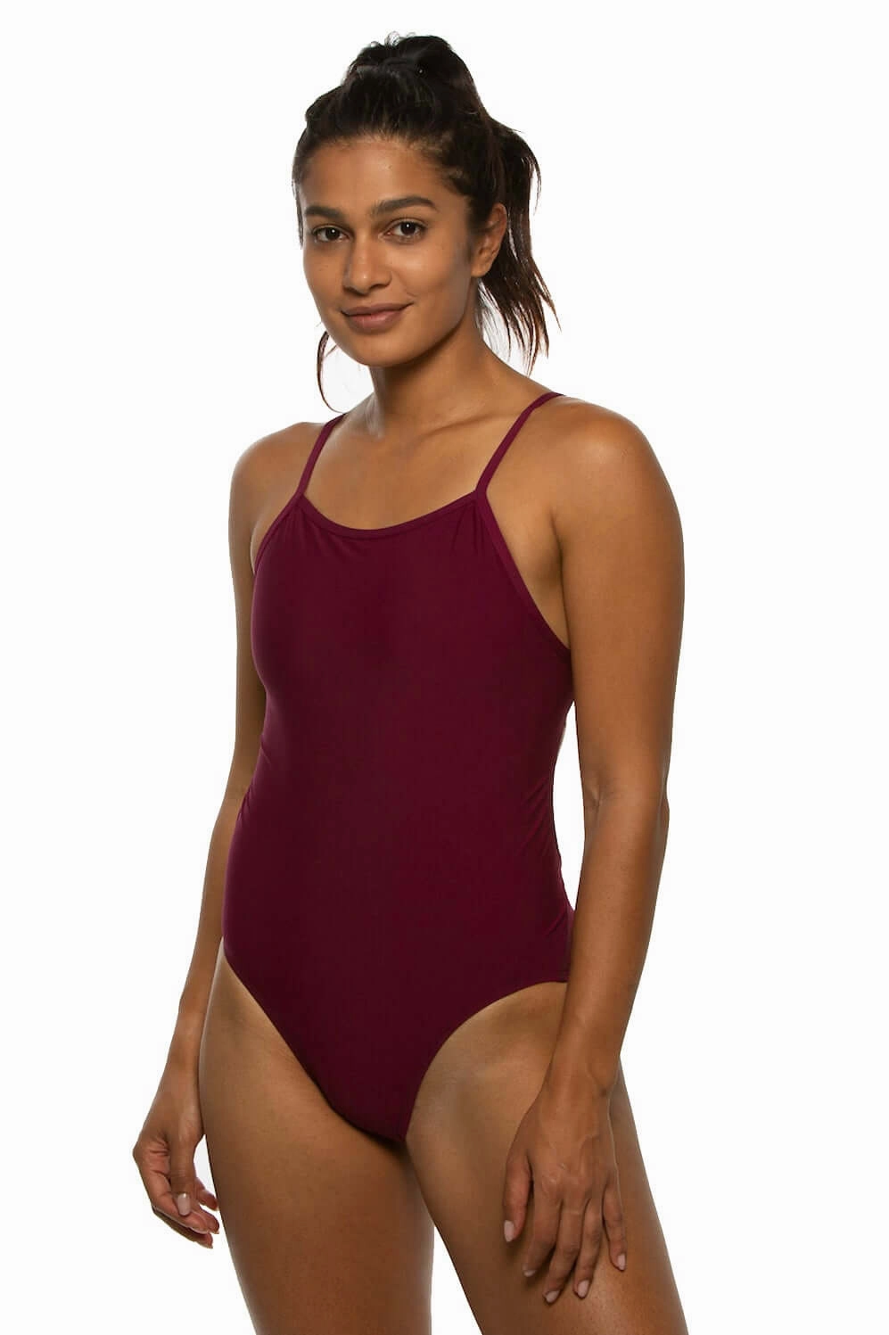 Devon One Piece Swimsuit - Cabernet
