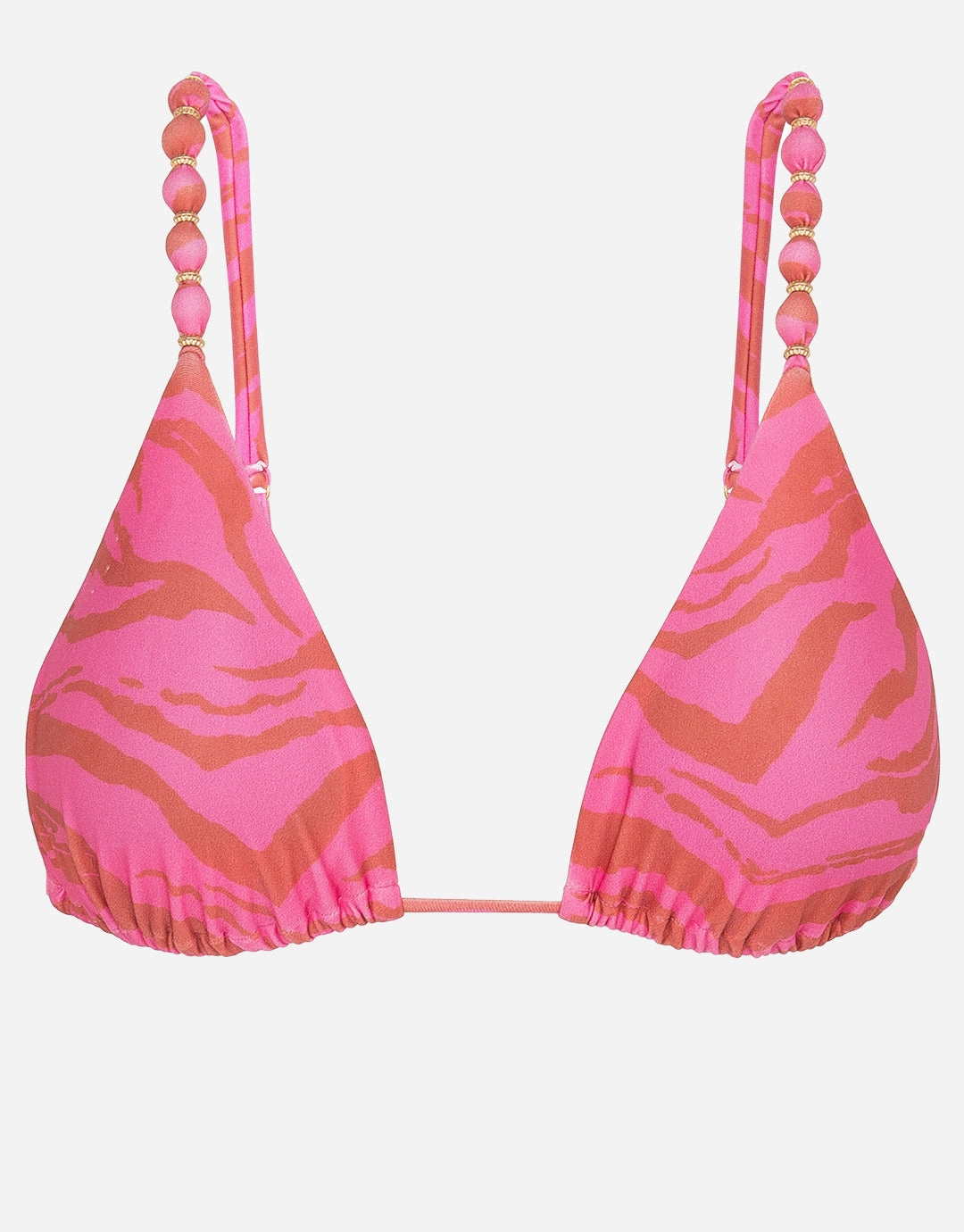 Diani Beads Parallel Tri Bikini Top - Pink