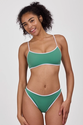 Dina Bikini Bottom - Kale & White