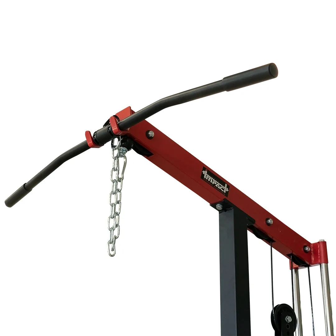 Impact Fitness Lat Pulldown & Seated Row Machine, Compression leggings, Bamboo foam roller