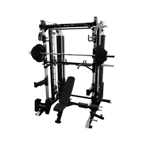Discover the Difference IRONAX - All-In-One with Bench & Olympic Plate Combo ~ Best-Selling, Rear Drive, Gym water bottle