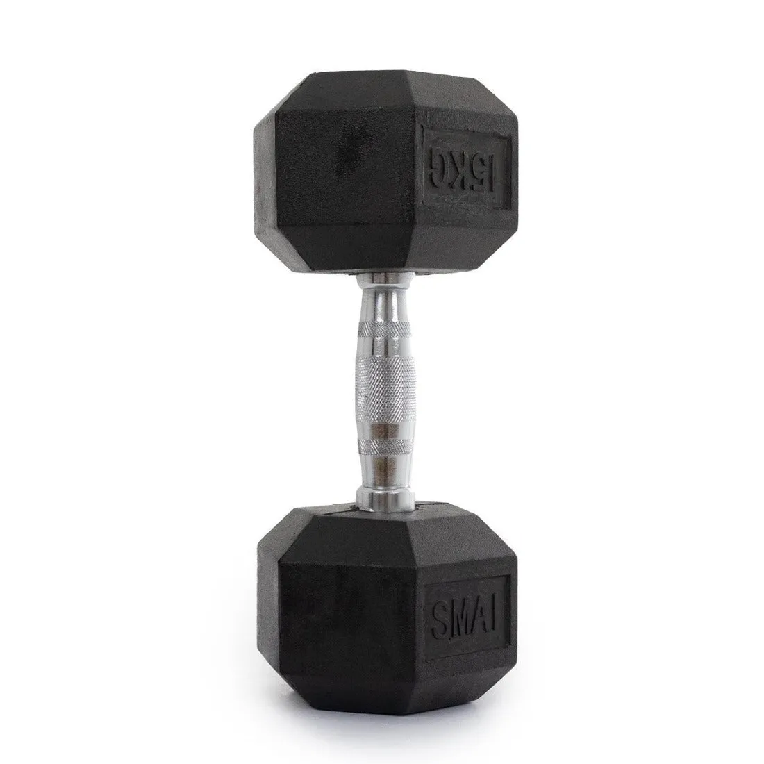 Rubber Hex Dumbbells Classic - Set 22.5kg-30kg Pairs, Yoga Props