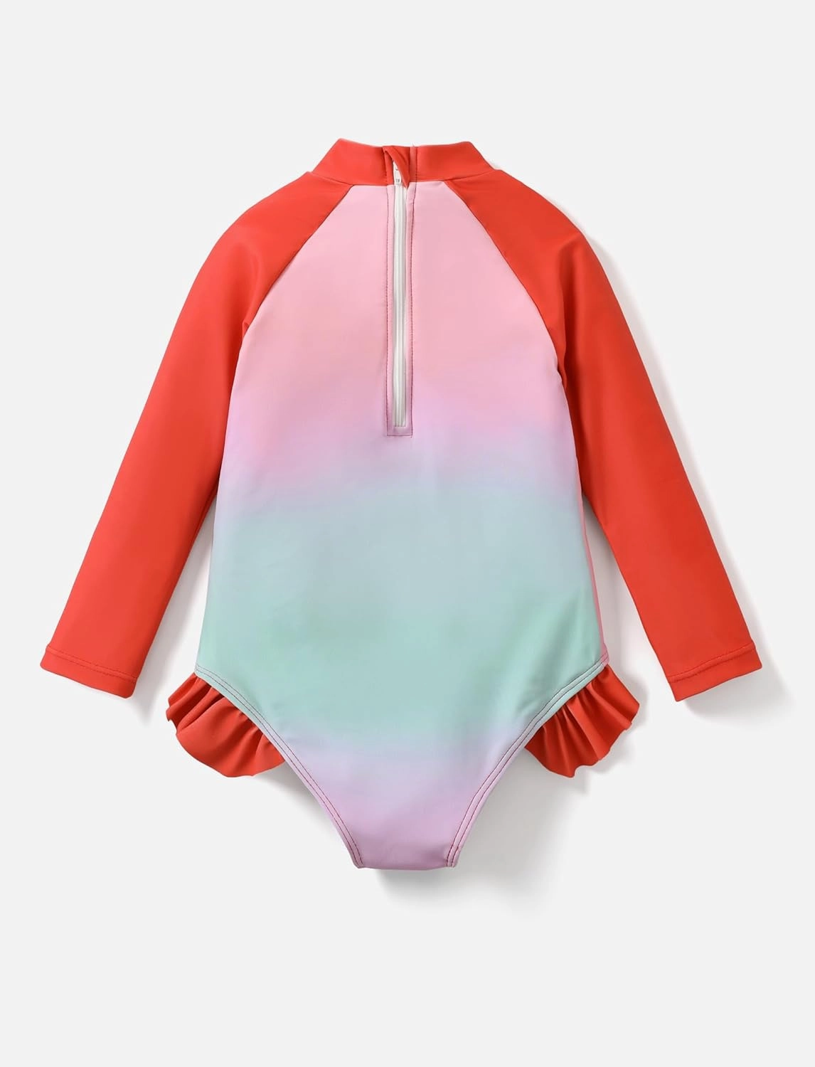 Disney Princess Frozen Elsa Minnie Stitch One Piece Swimsuit Rashguard Bathing Suit UPF 50 Toddler Girl Long Sleeve Swimwear