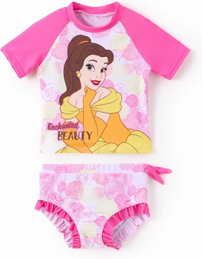 Disney Princess Frozen Elsa Minnie Toddler Girl Swimsuit Summer Tankini Bathing Suit 2 Piece Swimwear Rashguard Swim Suit