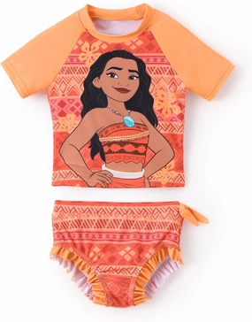 Disney Princess Frozen Elsa Minnie Toddler Girl Swimsuit Summer Tankini Bathing Suit 2 Piece Swimwear Rashguard Swim Suit