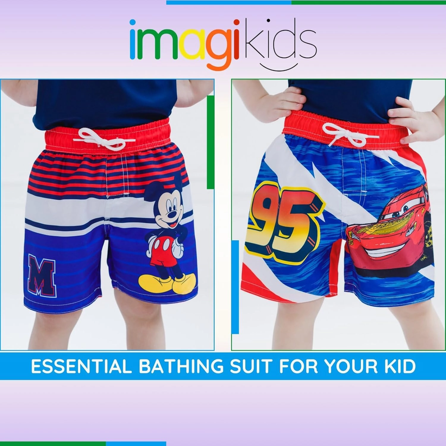 Disney UPF 50  Swim Trunks Infant to Big Kid Sizes (12 Months - 14-16)