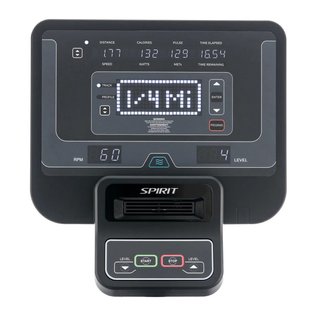 Spirit CU800  Upright Bike, Gym pulley system