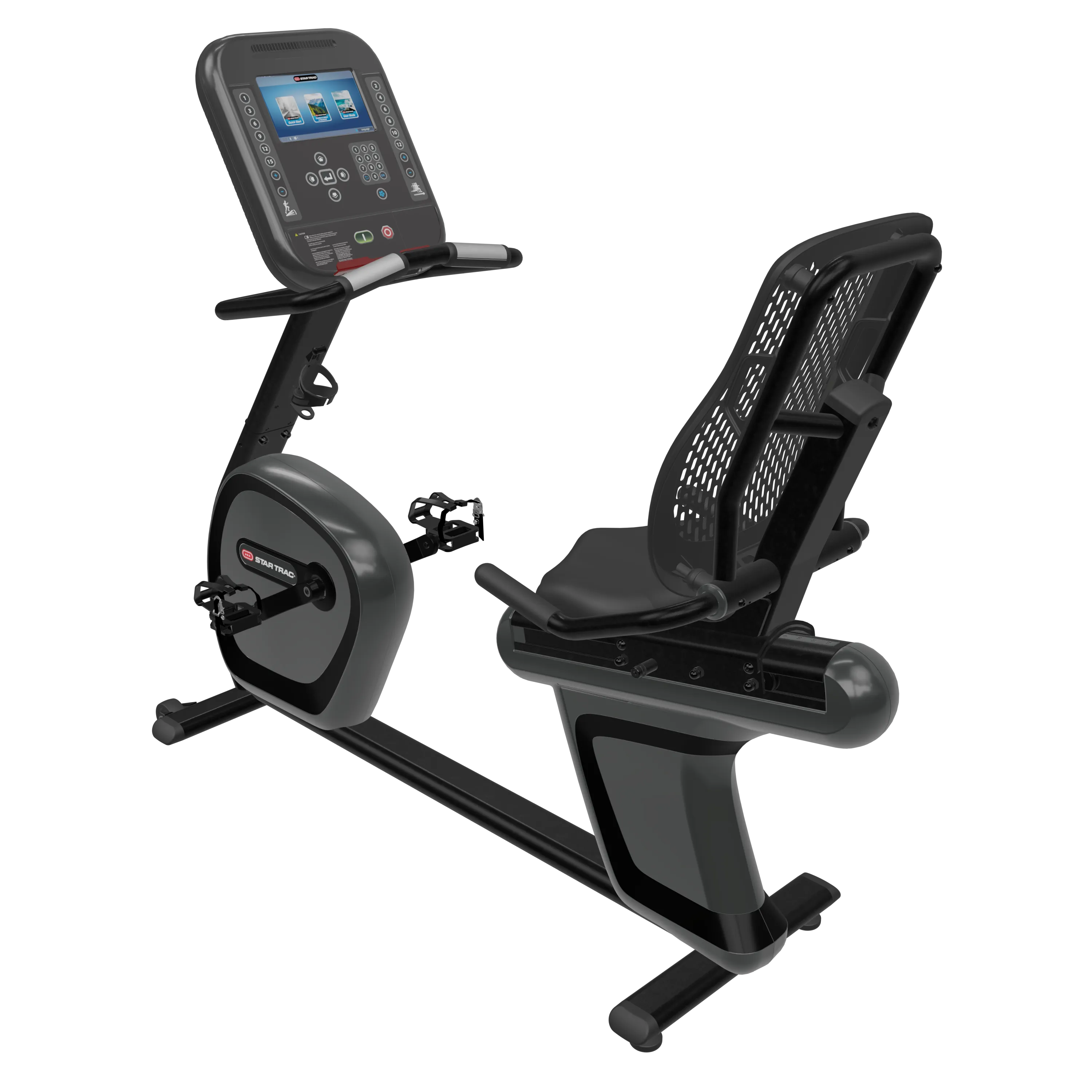 Star Trac 4-Series Recumbent Bike, Bars, Flooring