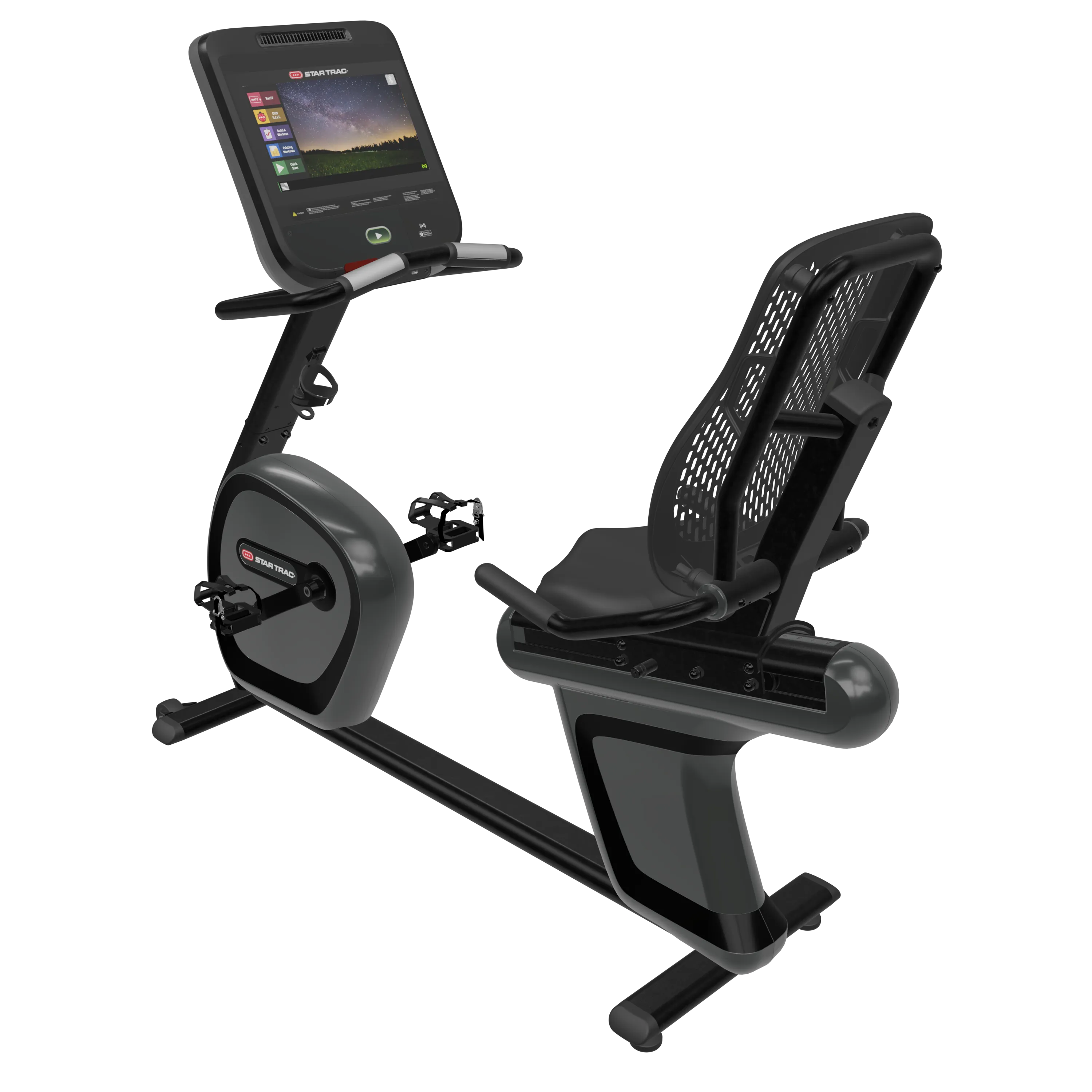 Star Trac 4-Series Recumbent Bike, Gym Massagers