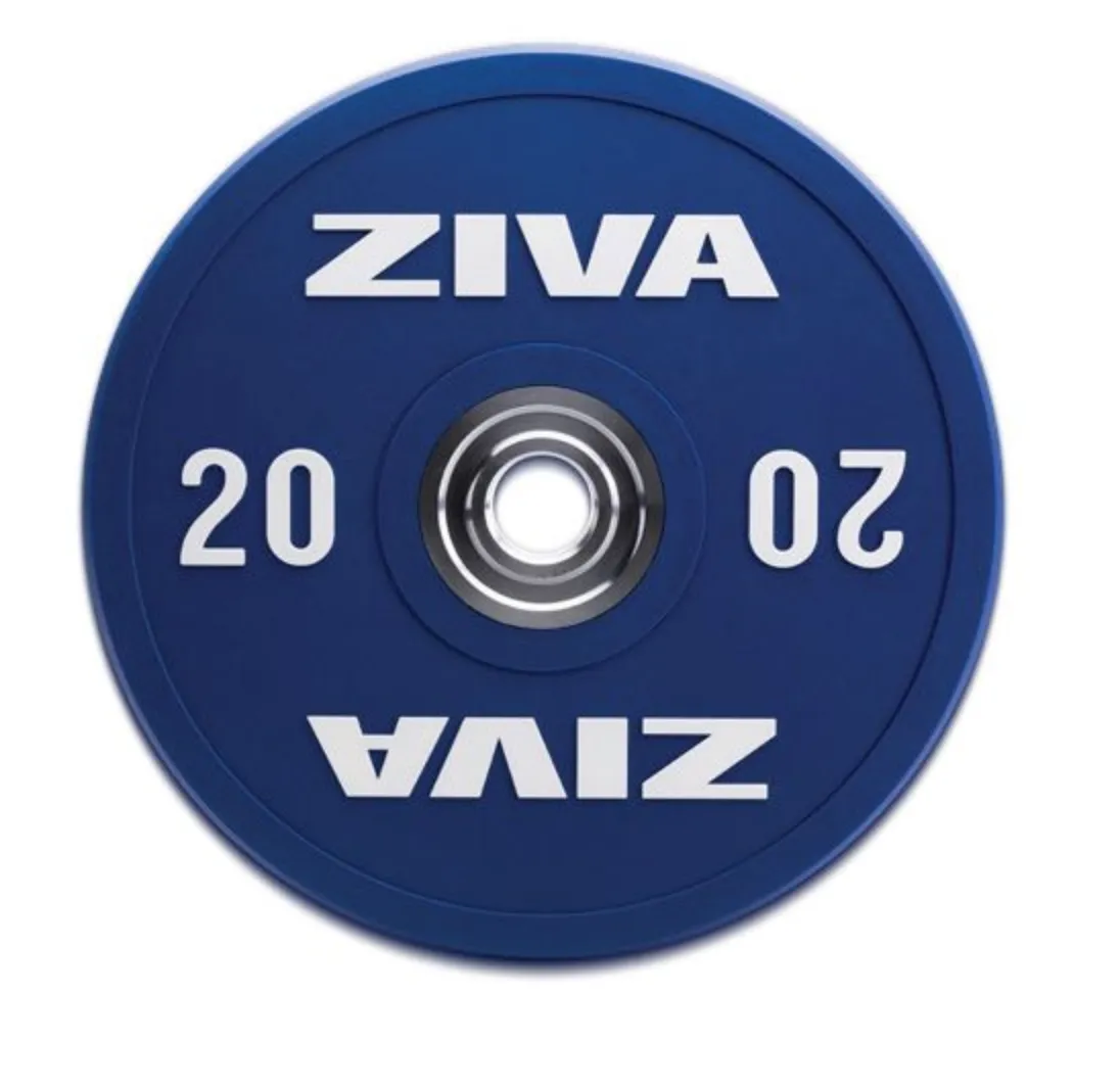 Ziva ZVO PU Competition Coloured Bumper Discs, Gym towel microfiber