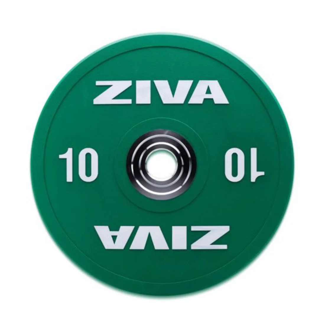Ziva ZVO PU Competition Coloured Bumper Discs, Weighted Vests, Resistance Bands