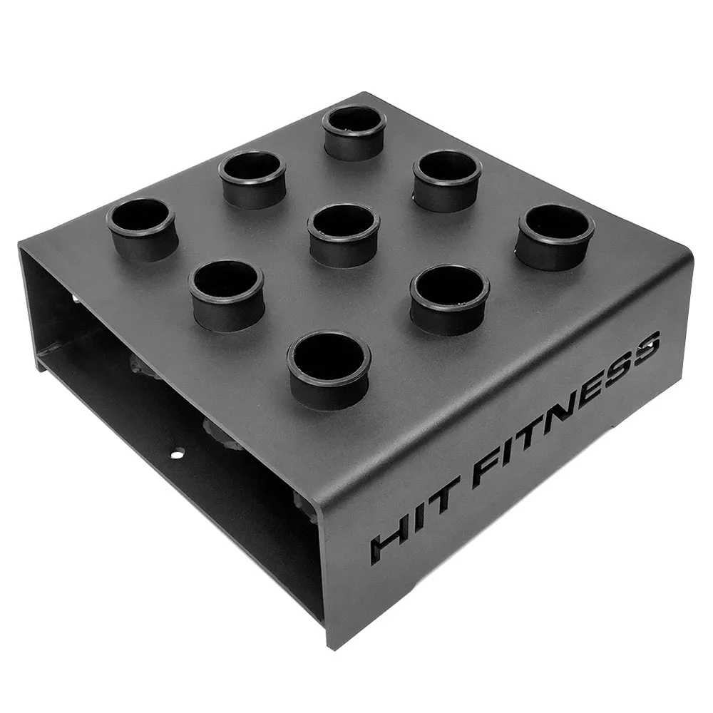 Hit Fitness Olympic Bar Holder 9 Bars, Steel Plates, Chin Up,Pull Up Bars