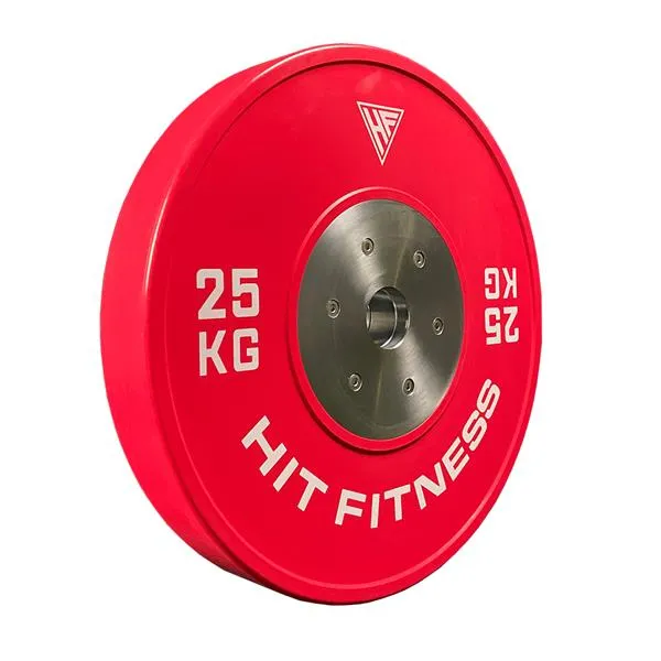 Hit Fitness Olympic Competition Bumper Plate | 25kg, Wheelchair accessible gym gear, Yoga bolster pillow, Walking Pads