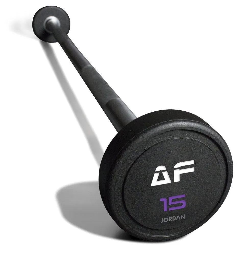 Jordan Custom Branded Urethane Barbell Set (Straight or Curl Bars), Cable Systems