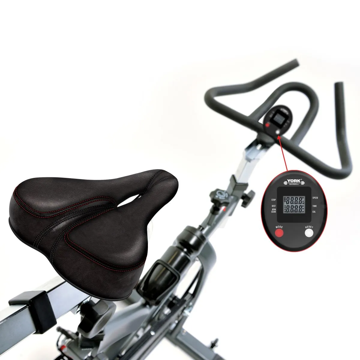 York Barbell CSB32 Indoor Training Bike, Gym Equipment, Chin Up,Pull Up Bars