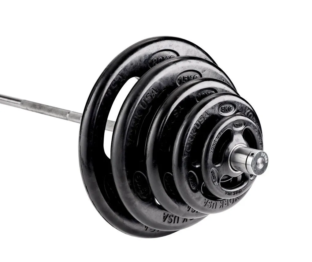 Editor-Loved York Olympic Iso-Grip Rubber Individual Discs (Up to 25kg) A Smarter Choice, Pilates ring circle