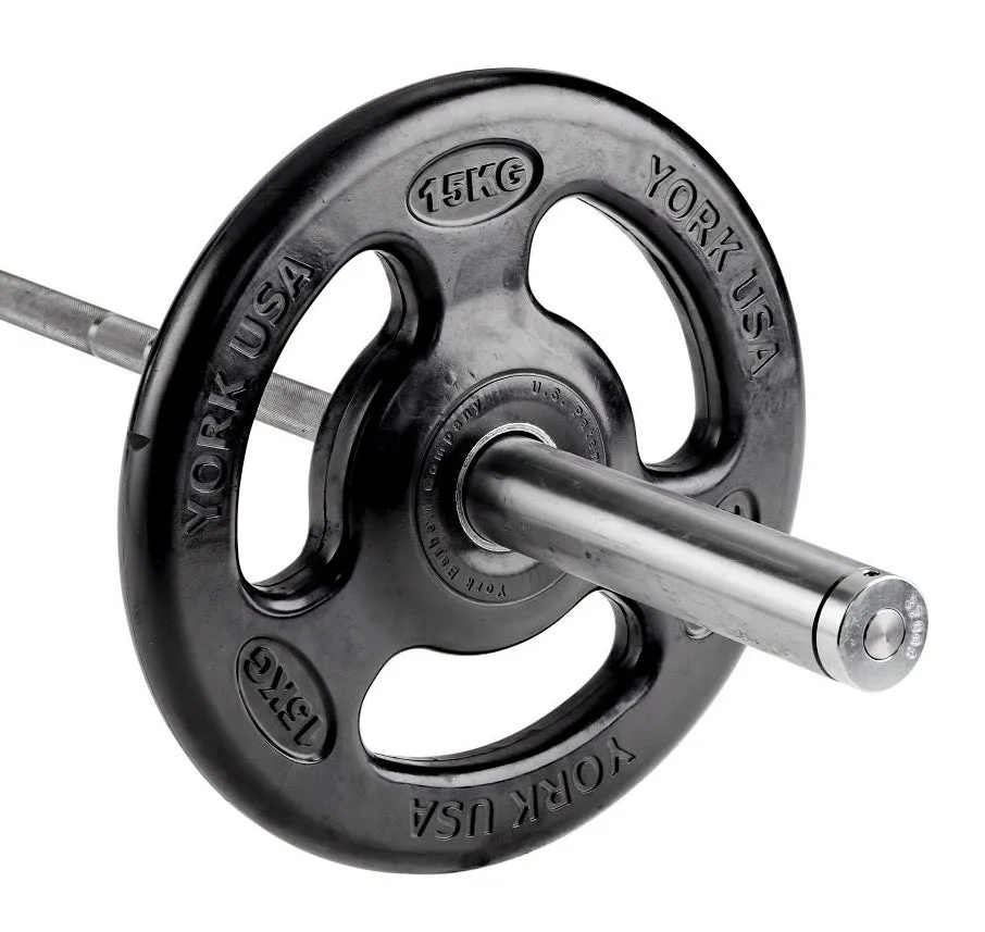 York Olympic Iso-Grip Rubber Individual Discs (Up to 25kg), Treadmill for home