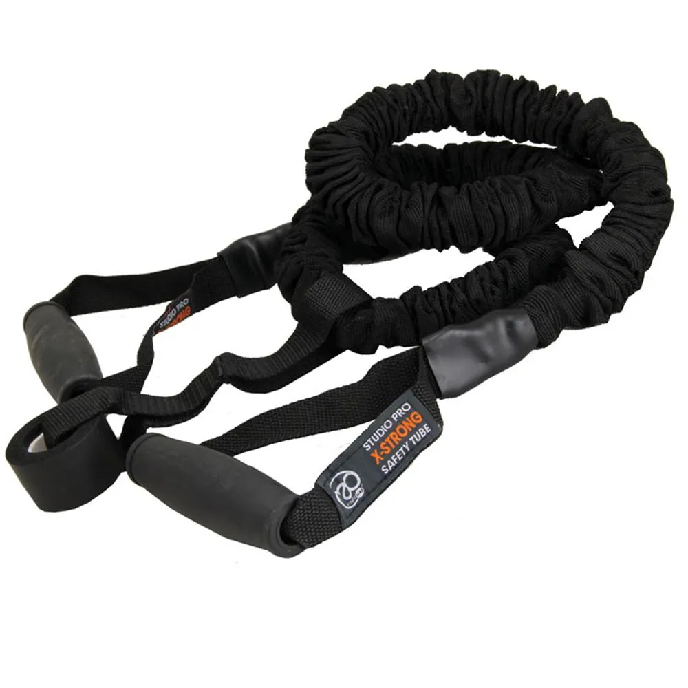 Fitness Mad Studio Pro Safety Resistance Trainer, Biodegradable resistance bands, Pull up Bars
