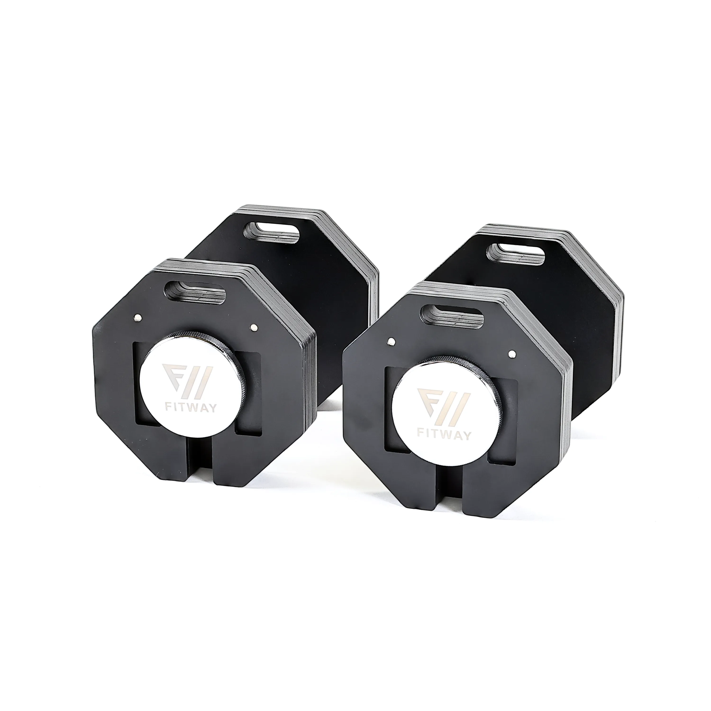 FITWAY 50lb Adjustable Dumbbell Pair, Yoga Blocks,Bricks, Massage Guns, Smith machine home gym