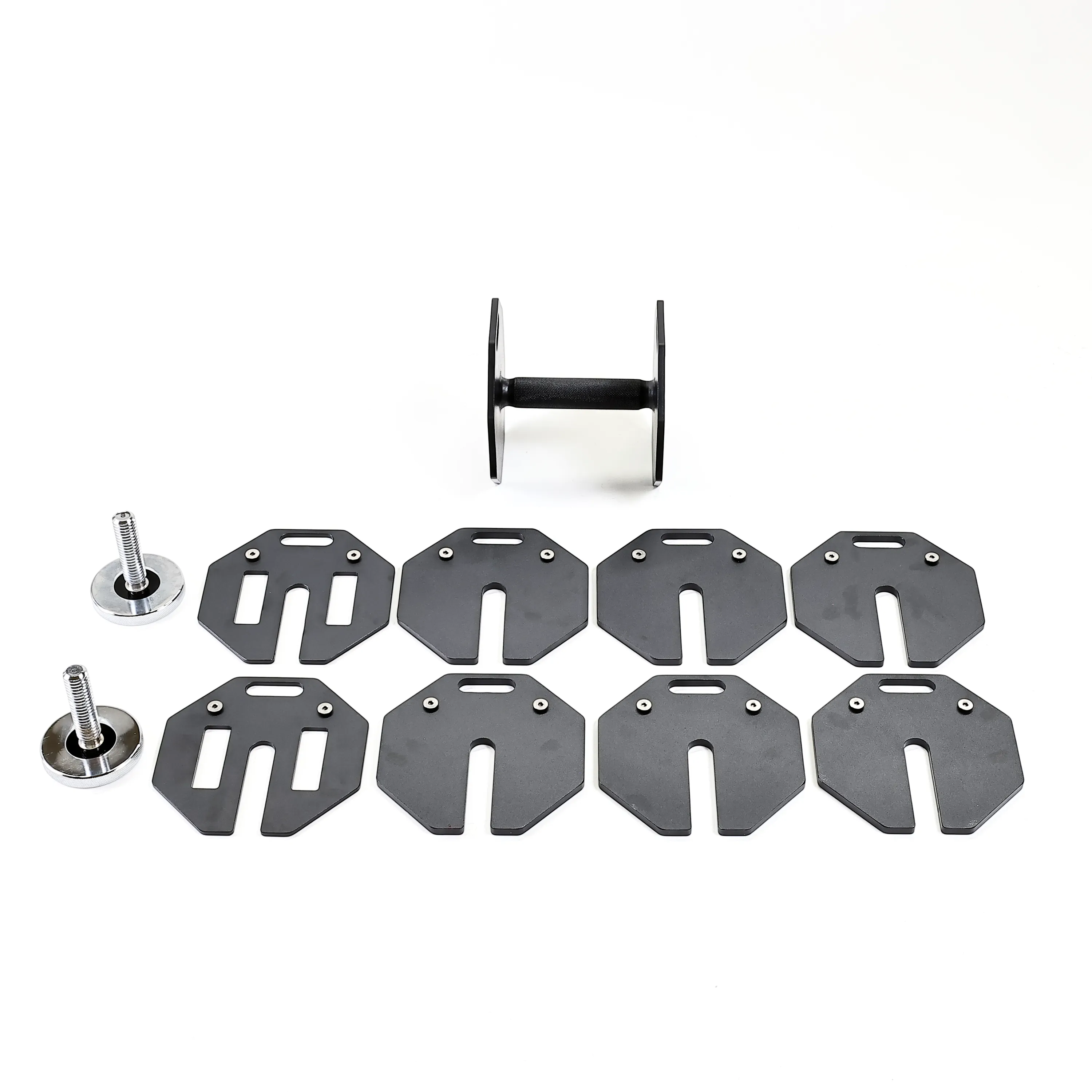 FITWAY 50lb Adjustable Dumbbell Pair, Balance Boards,Disks, Bodyweight Exercises, Air Bikes