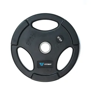 Editors Choice Fitway Olympic Rubber Grip Plate - 45lb Instant Classic, Fitness Testing