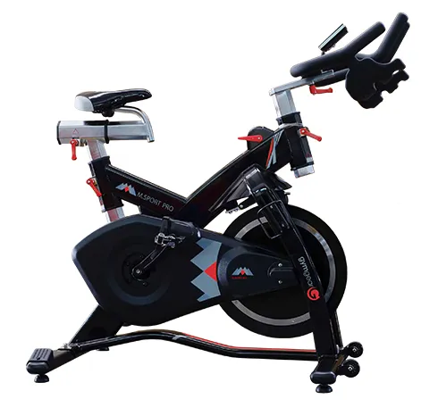 GymGear M Sport Pro Indoor Bike, Gym Equipment, Fixed Barbell Set (With Stand), Legpress,Hack Squats