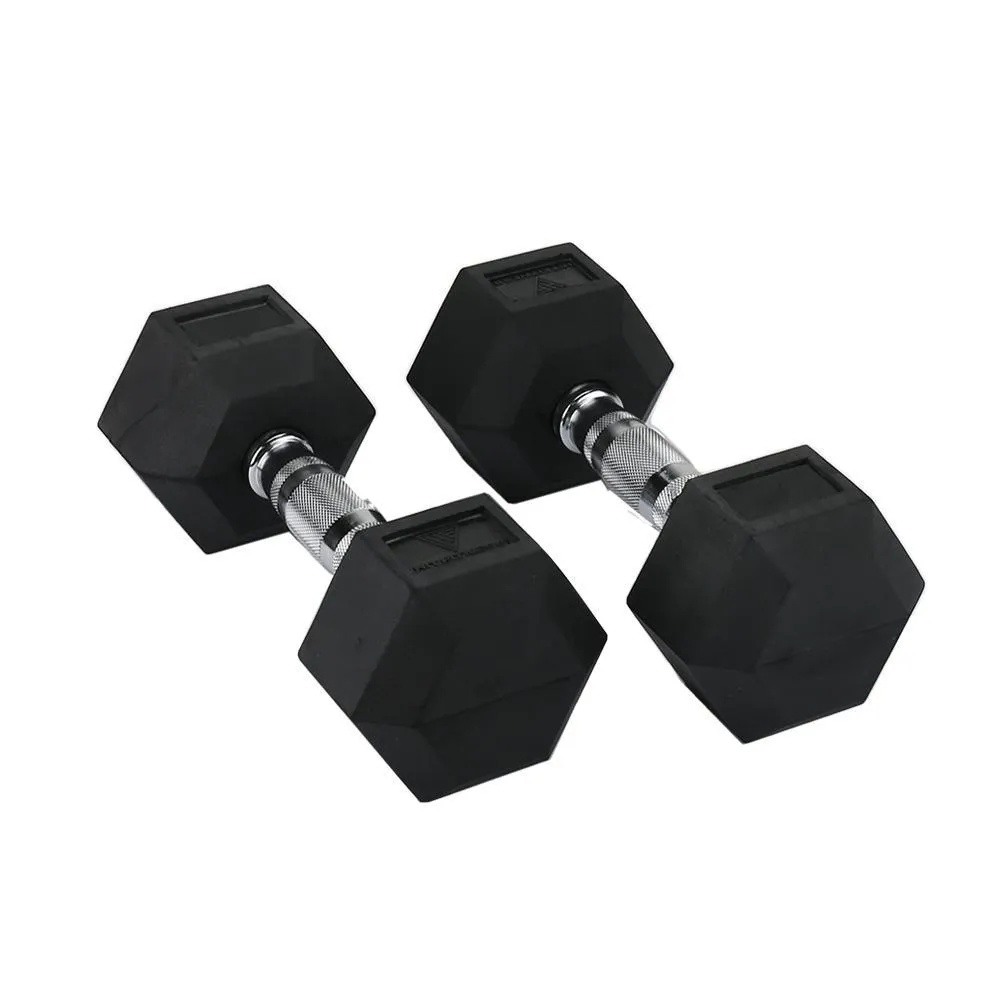 Editors Choice Hit Fitness Hex Dumbbells | 10kg Best-Selling, Front Drive