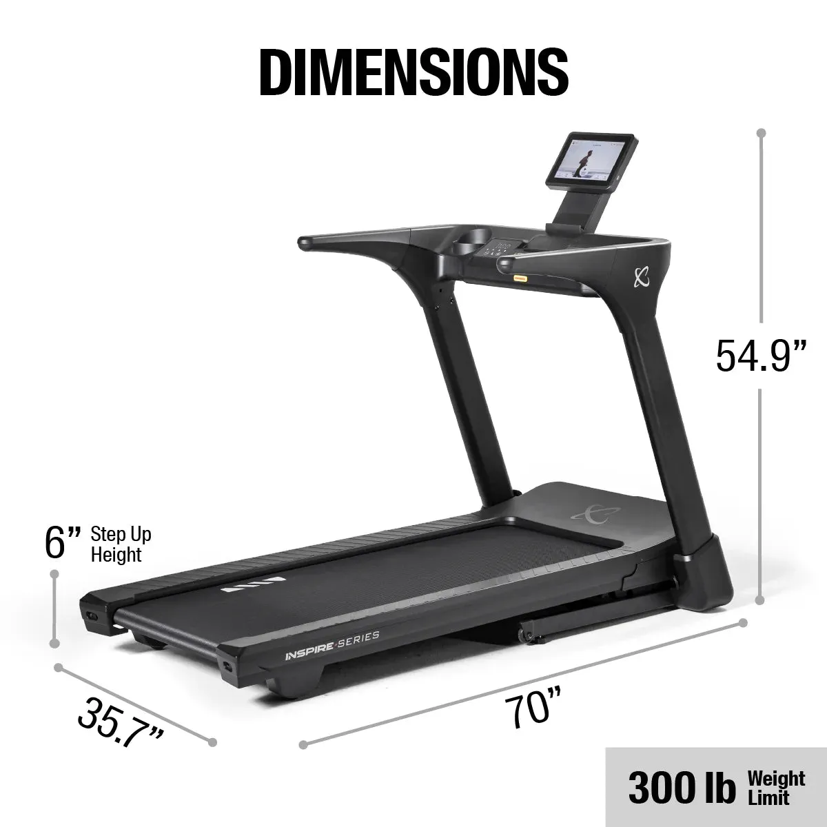 Inspire T4S Treadmill with Touch Console, Eco-friendly yoga mat