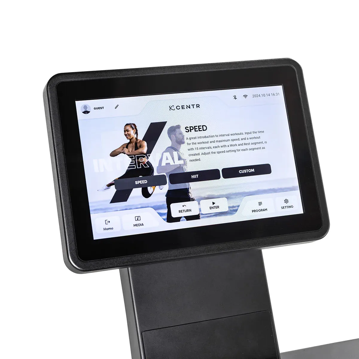 Inspire T4S Treadmill with Touch Console, Rack Attachments, Centr HYROX Official Race Day Turf