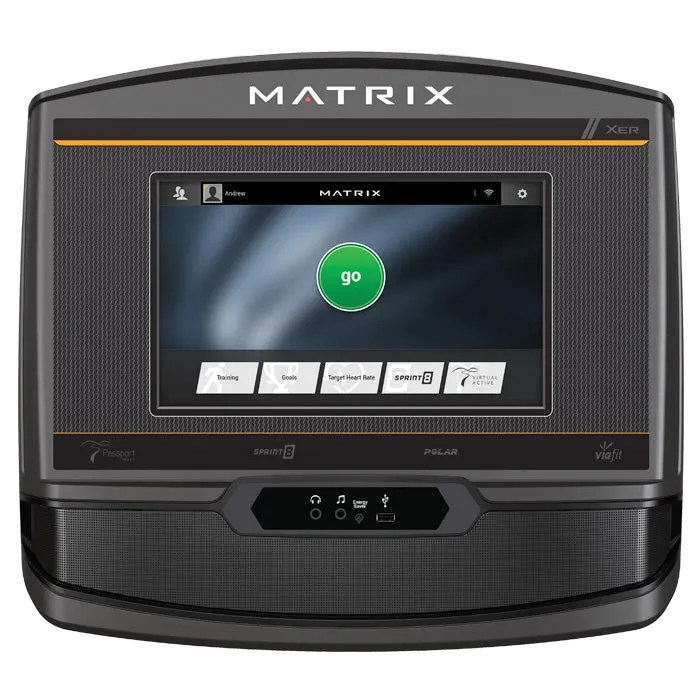 Matrix U30 XIR Upright Bike, Center Drive, Onboard Functions