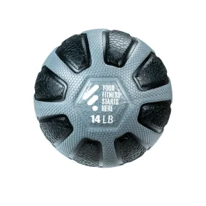 Editor's Choice Max Grip Medicine Ball - 14 Lbs Daily Deal, Kettlebells, Rollable Sled Track